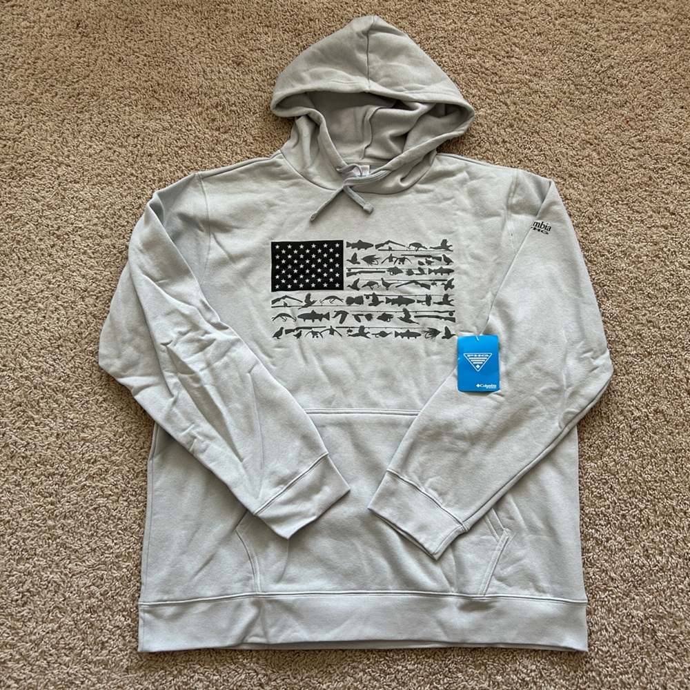 Columbia PHG Game Flag Hoodie men 1X Big